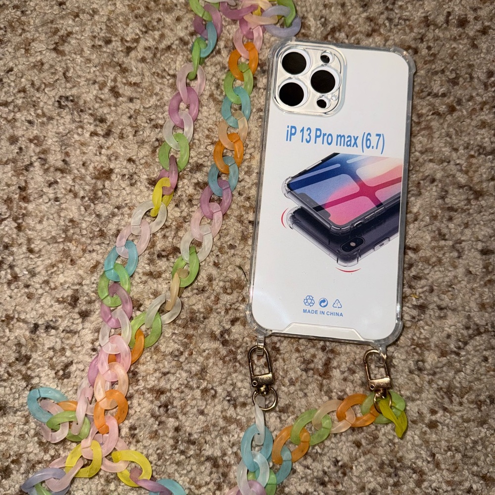 Colorful Chain Phone Case for iPhone 13 Pro Max